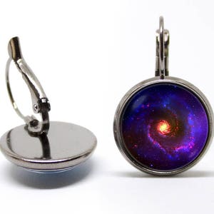 Earrings galaxy Cosmic earrings Girlfriend gift Space earrings Galaxy jewelry Universe Nebula Outer space Galaxy jewellery Planetarium