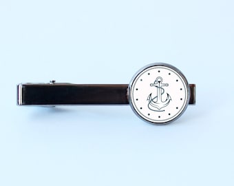 Anchor tie clip Nautical jewelry Nautical tie clip Men gift Father gift Anchor tie bar Anchor jewelry Ocean jewelry Sailor tie clip Simple