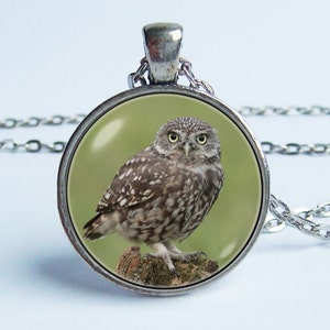 Owl necklace Bird pendant Owl jewelry Wild bird Owl animal necklace Photo necklace Nature jewelry Bird gift Owl bird pendant Bird necklace