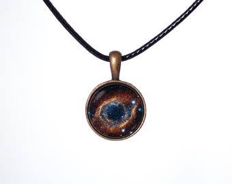 Helix Nebula Choker Outer Space Universe Galaxy Choker Kette Lückenstift Eye Nebula Choker Schmuck Handmade Comets