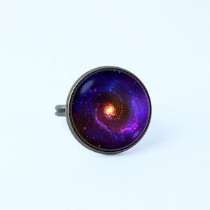 Ring Nebula Galaxy ring Space ring Universe ring Nebula jewelry Girlfriend gift Cosmos ring Galaxy jewelry Astronomy ring Solar system ring