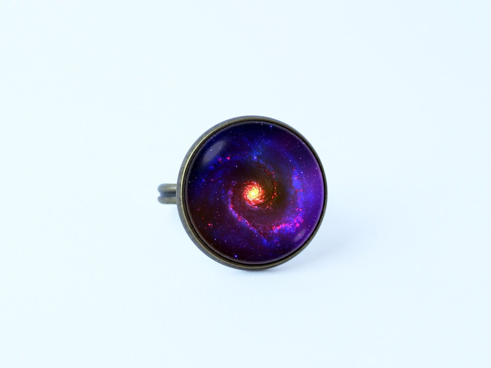 Ring Nebula Galaxy ring Space ring Universe ring Nebula jewelry Girlfriend gift Cosmos ring Galaxy jewelry Astronomy ring Solar system ring