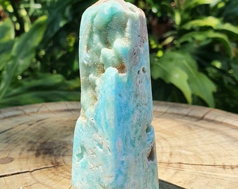 Blue Aragonite tower from Pakistan