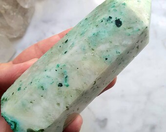 Chrysocolla, Azurite and Malachite Polished tower