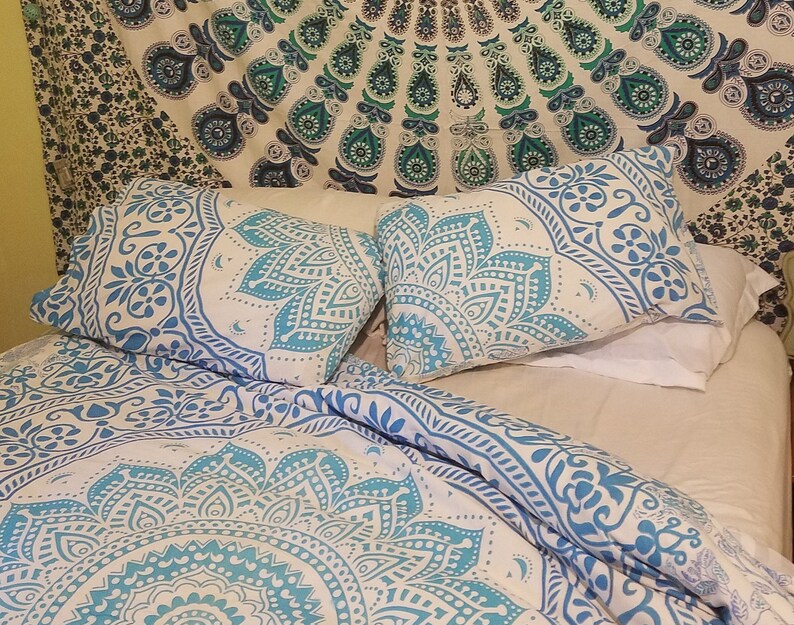 Mandala Pillowcases Boho Bedding Image 0
