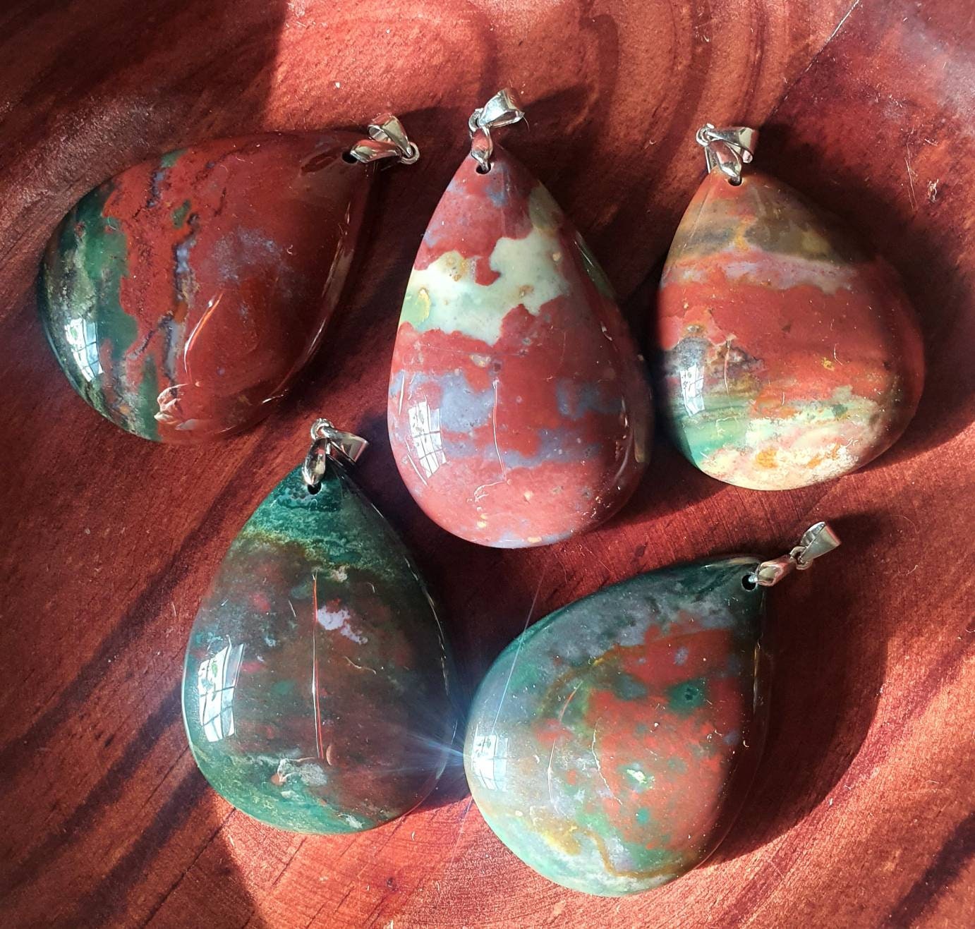 Sea Jasper Pendant- Your Choice.