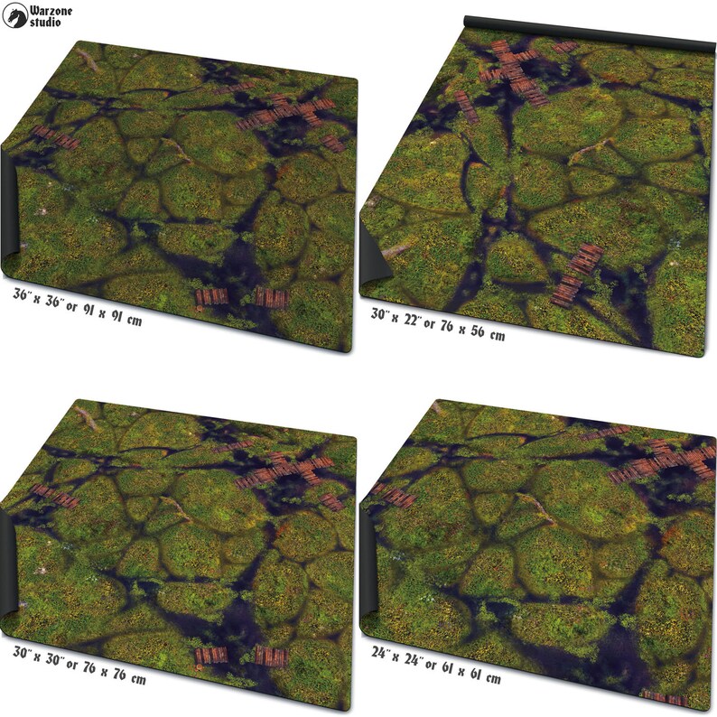 Battle Mat Erdhexe Case Swamp World Terrain for Scale Etsy