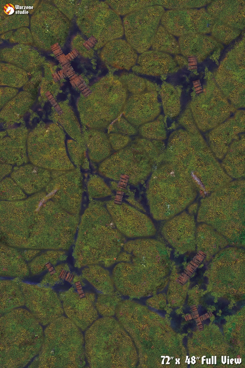 Battle Mat Erdhexe Case Swamp World Terrain for Scale Etsy