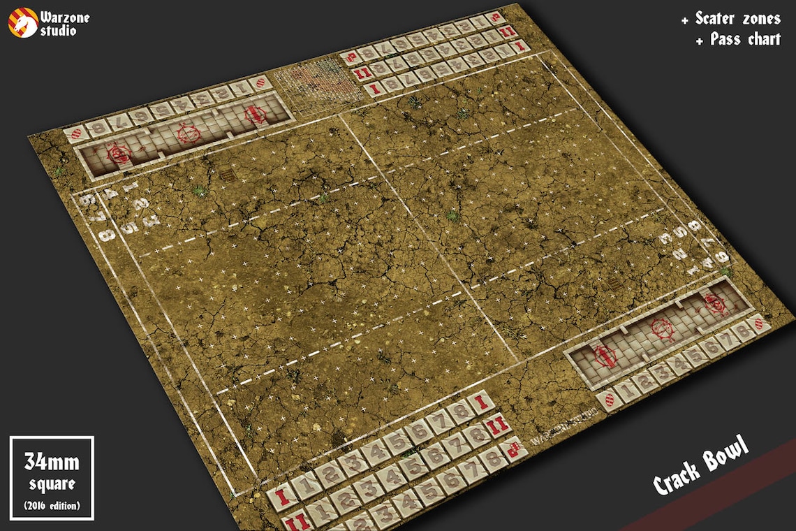 Blood Bowl Game Board Table Map Scenery for Fantasy Football Etsy