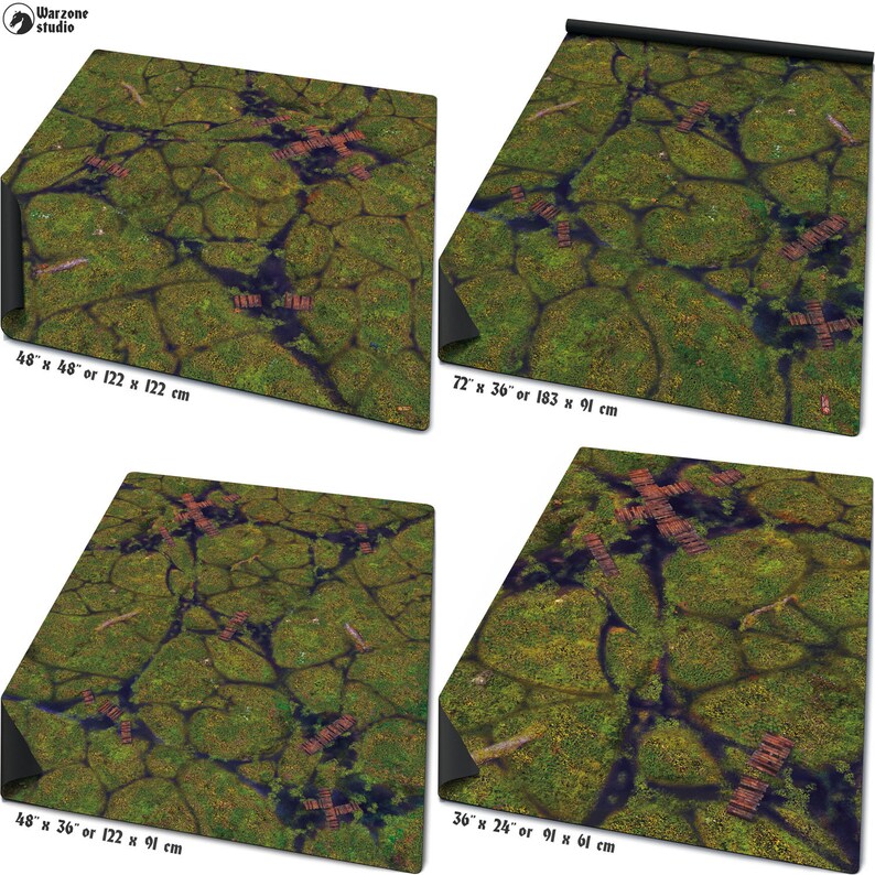 Battle mat Erdhexe Case swamp world terrain for scale Etsy