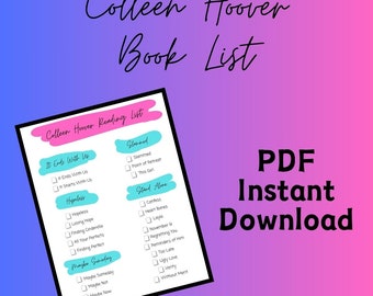 Colleen Hoover Book List