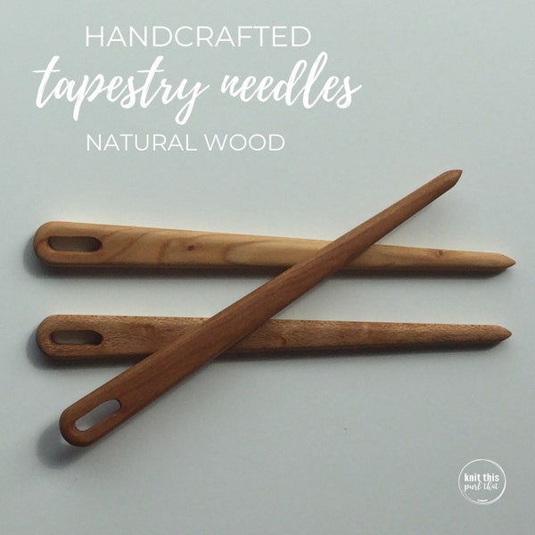 Tapestry needle, weaving needle, nalbinding needle, wood needle, large eyelet, wool sew needle, maker tool, sew needle, weaving tool