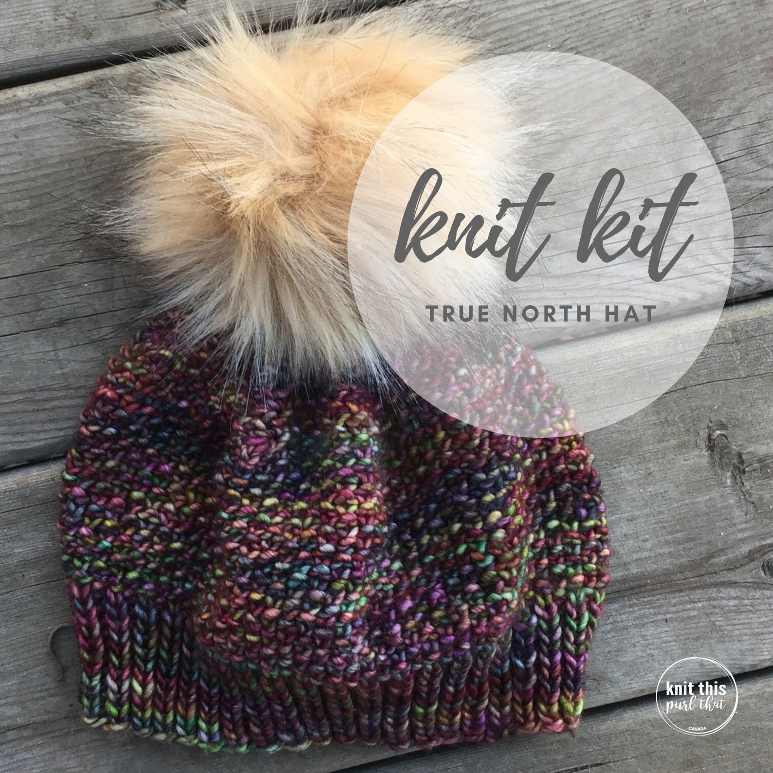 DIY knitting kit hat knitting kit beginner hat knitting Etsy
