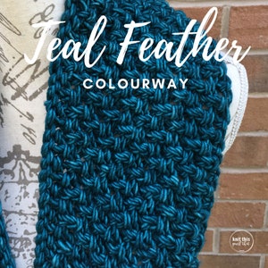 DIY knitting kit, beginner knitting kit, infinity scarf, Malabrigo, merino wool, wool cowl image 7