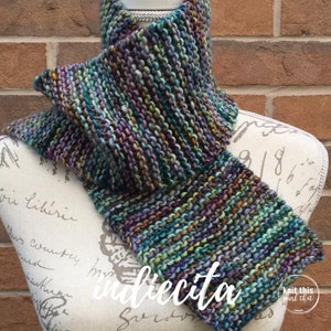 Simple scarf knitting kit, DIY knitting kit, Merino wool, Malabrigo yarn, wool scarf, women's gift idea image 7