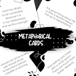 66 cartes de texte métaphoriques. Cartes de motivation et de confiance en soi. La sagesse pour chaque jour. Cartes de fortune.