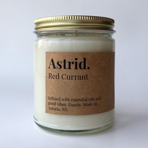 Red Currant Scented Soy Candle Astrid Paper and Home image 2