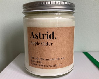 Apple Cider Scented Soy Candle | Astrid Paper and Home