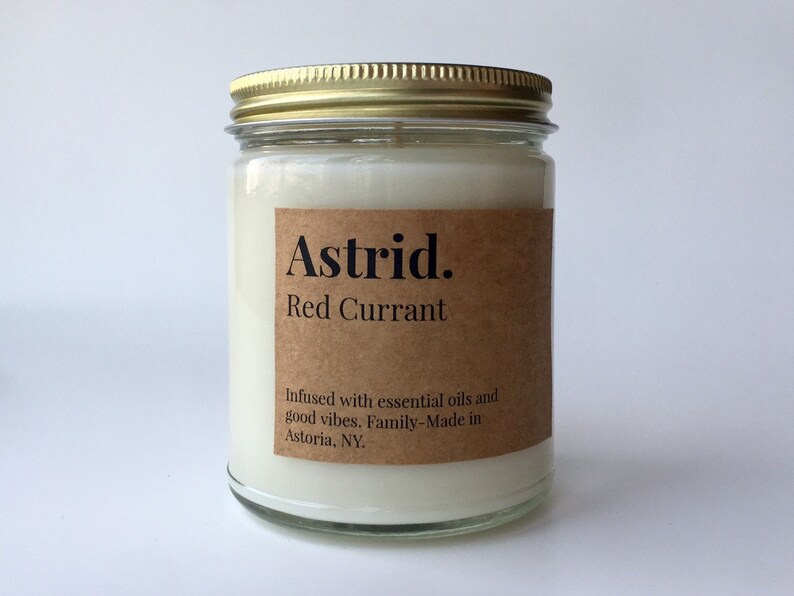 Red Currant Scented Soy Candle Astrid Paper and Home image 1