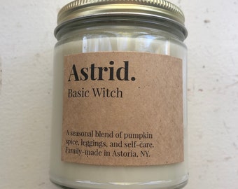 Basic Witch Scented Soy Candle | Astrid Paper and Home