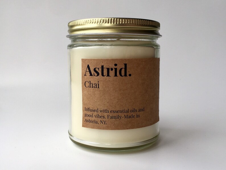Chai Scented Soy Candle Astrid Paper and Home image 1