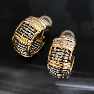 Vintage Cartier Diamant Gold Ohrringe