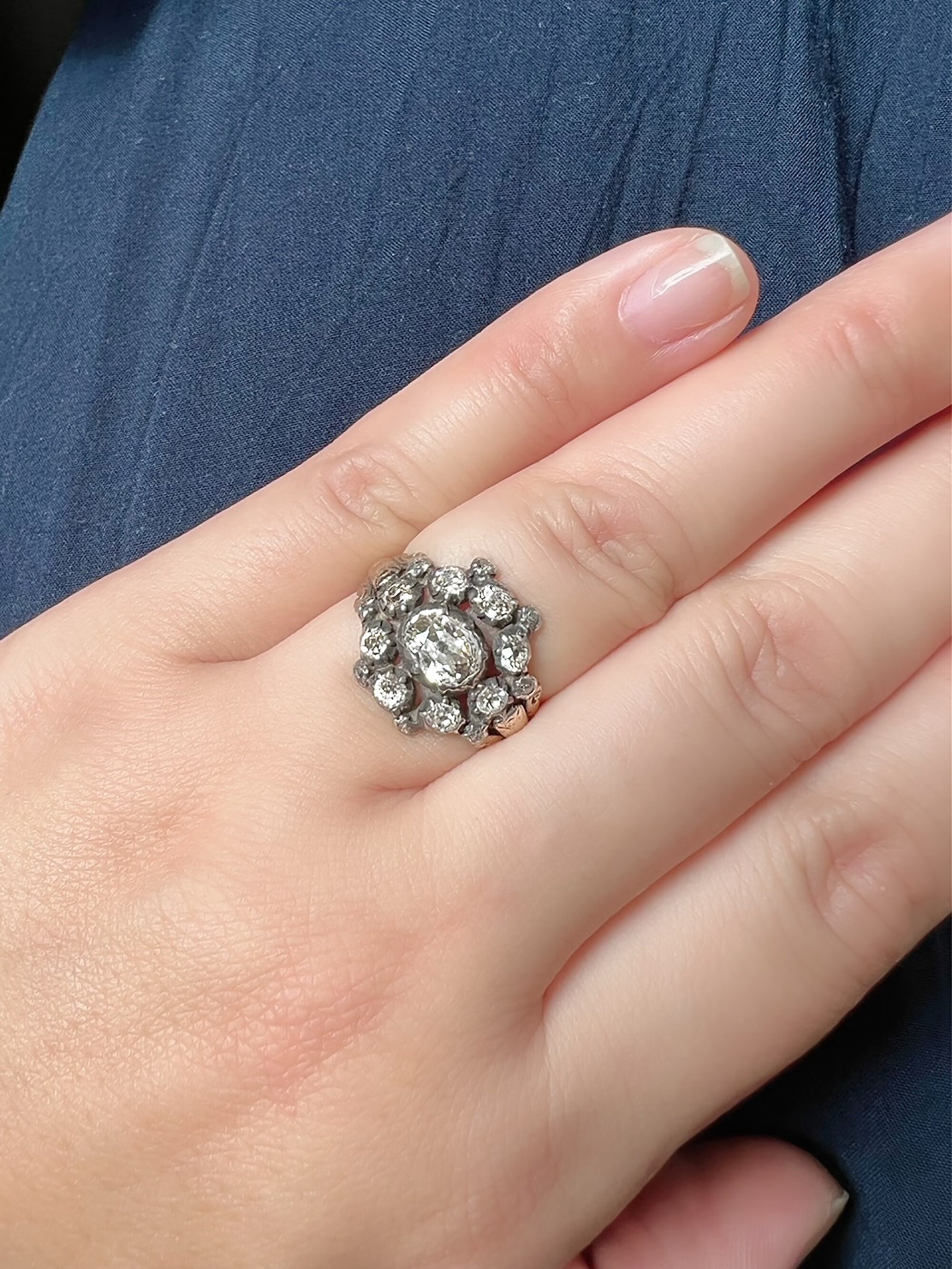 Georgian cluster ring discount