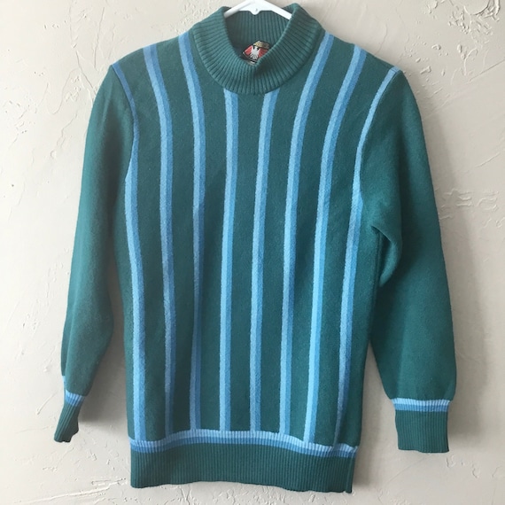 Vintage Austrian Innsbruck striped wool sweater