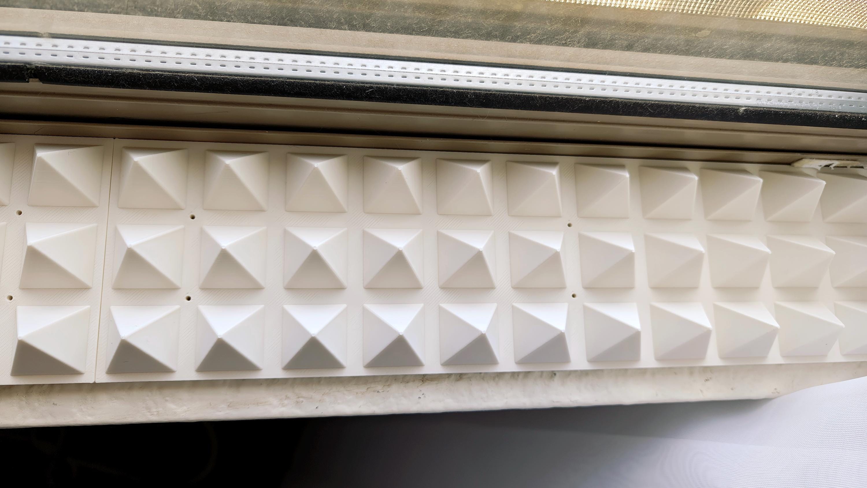 Window Spikes Spike Strip Pet Deterrent for Window Sills - White - CUSTOM SIZES ...