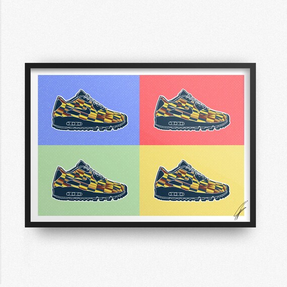 Nike x Roundel Air Max INSPIRED Poster Print | Etsy Nike Air Max 90 Roundel London Underground