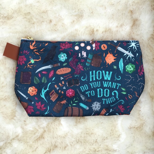 Critical Role/DND Make Up Bag, Pouch, Dice Bag, Switch Case