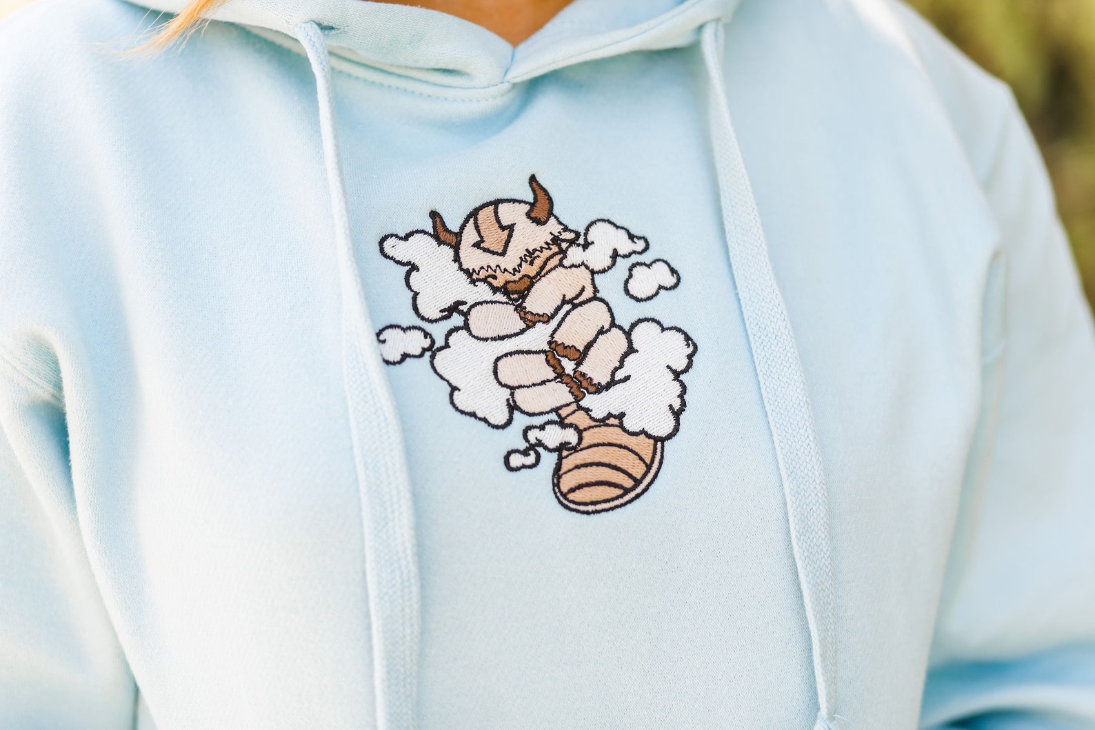 Appa Embroidered Hoodies 5 Pink or Blue Etsy
