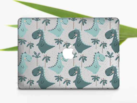Green Dino Macbook Air 13 Case Funny 
