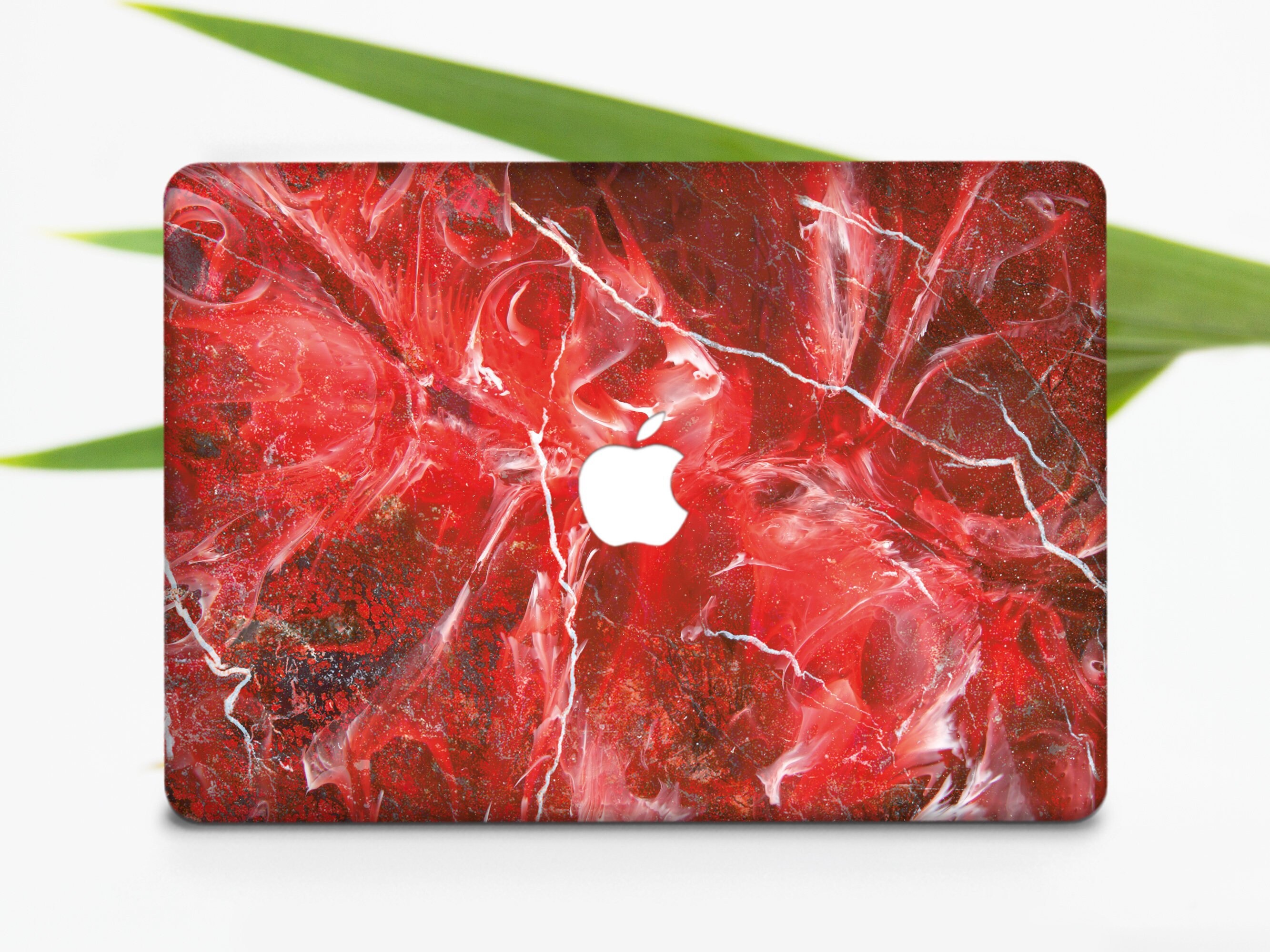 red macbook air case