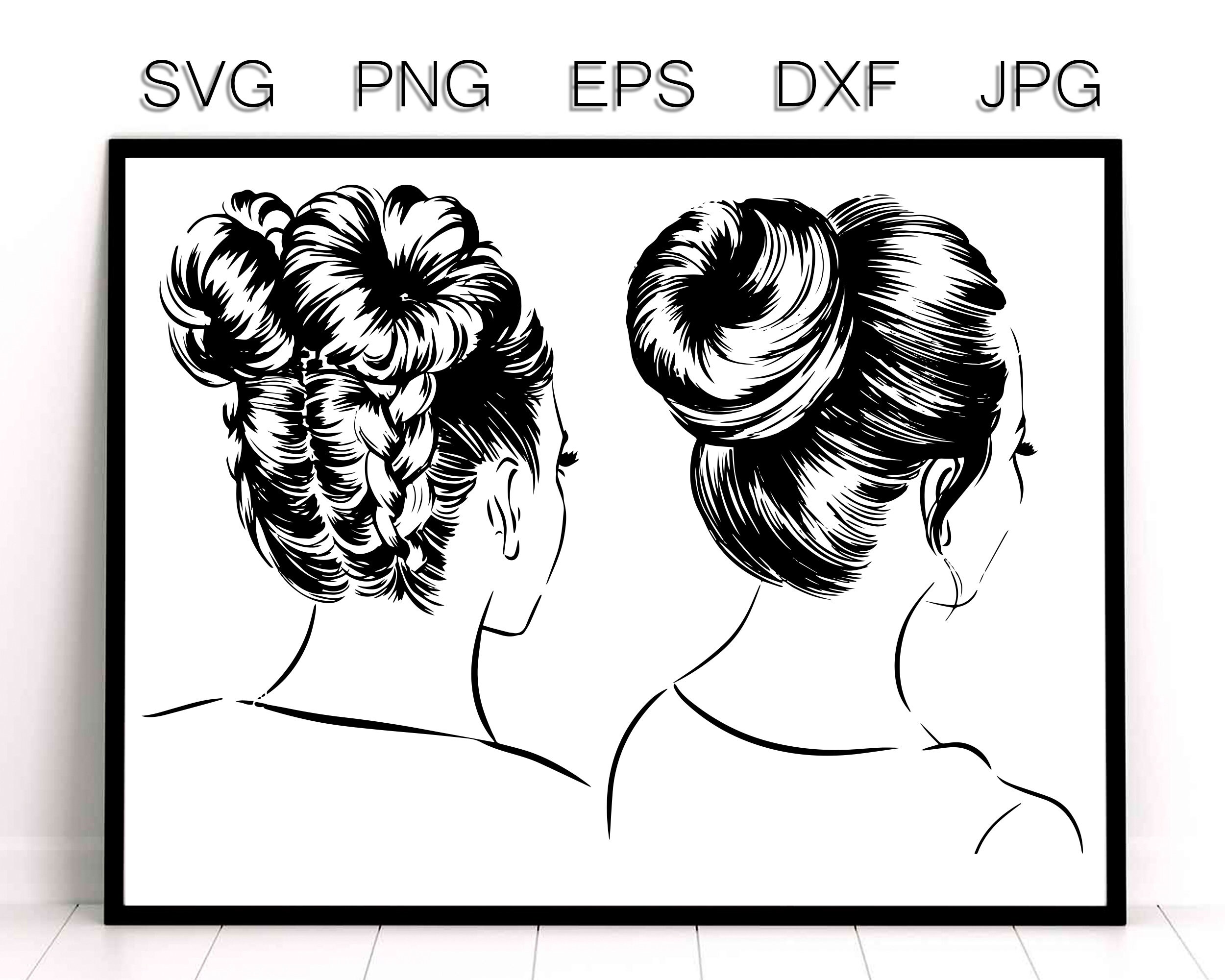 Man Hairstyle SVG Bundle Anime Haircut Svg Man Haircut Svg 