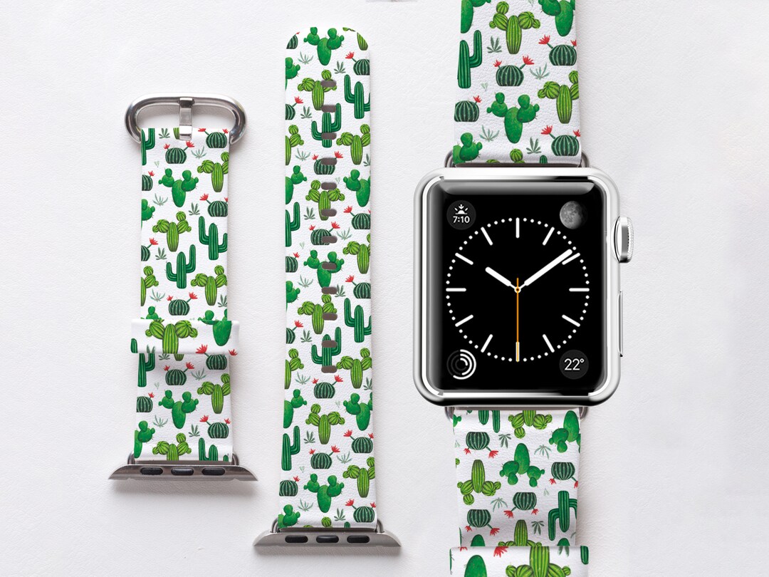 Cactus Apple Watch Band Green Plants Iwatch Strap Tequila Etsy