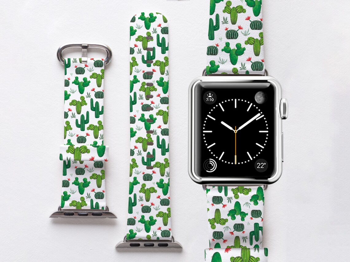 Cactus Apple Watch Band Green Plants iWatch Strap Tequila Etsy