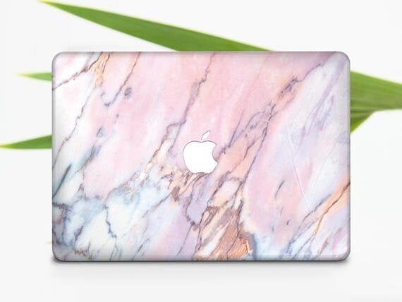 rose gold marble macbook pro case