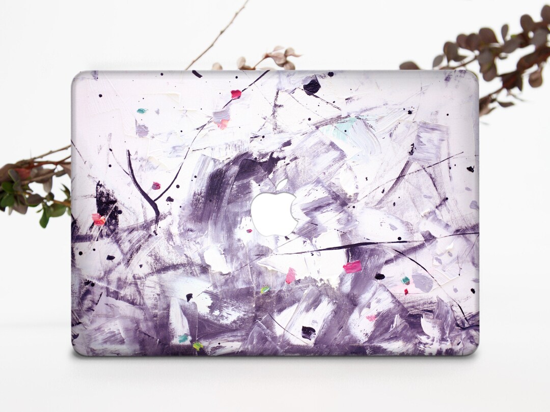 Paint MacBook Air Laptop Case MacBook Pro 13 2019 Cover Purple Etsy