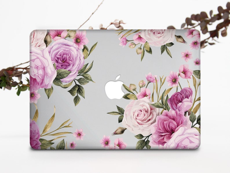 Roses Macbook Pro 13 Inch Case Apple Mac Case Floral Laptop Etsy