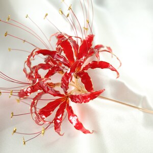 Handmade Red Spider Lily Tokyo Ghoul Anime Cosplay Flower Etsy