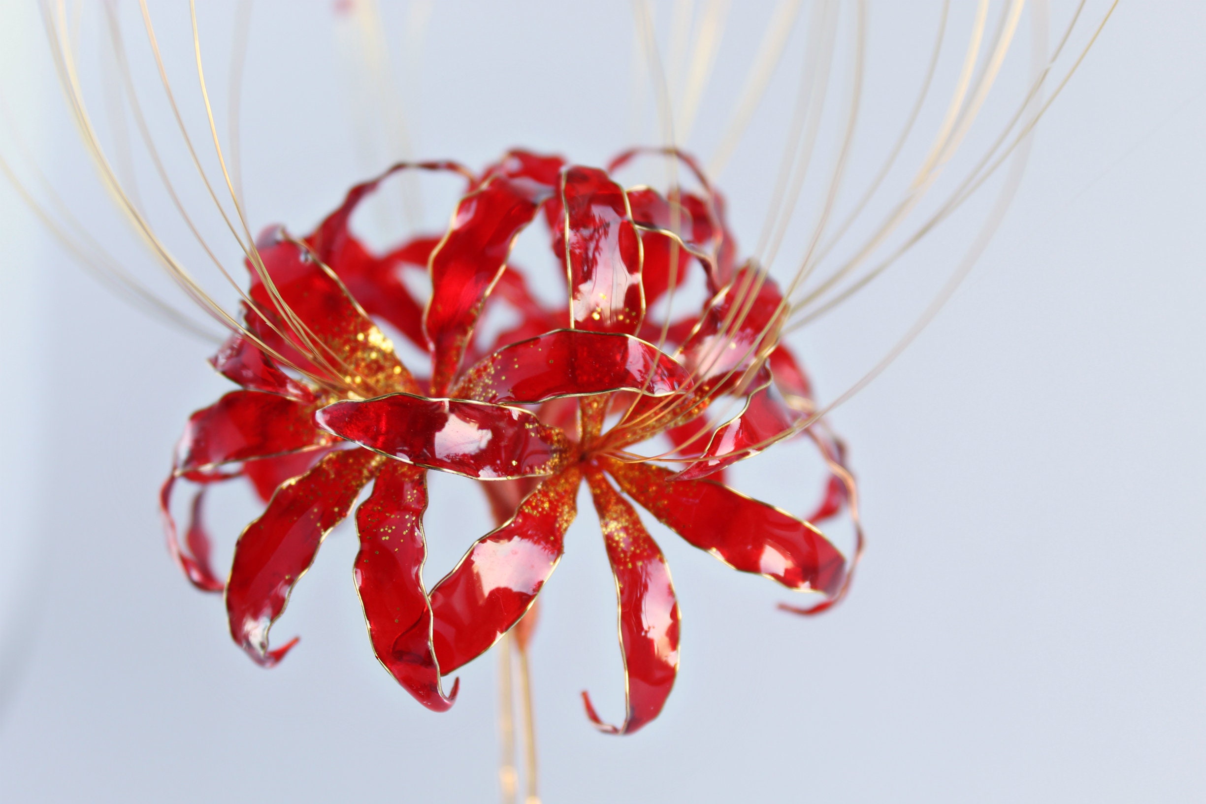 Handmade Red Spider Lily Tokyo Ghoul Anime Cosplay Hair Pin Etsy Singapore