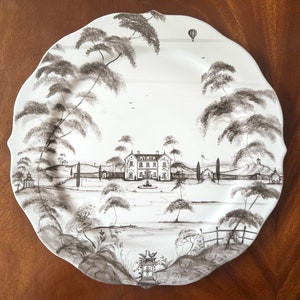 Juliska Ceramics Country Estate Main House Large Round Serving Platter - Lightly Used