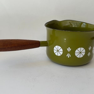 Vintage CatherineHolm Cathrineholm 60s 70s Enamel Butter Warmer Milk Saucepan