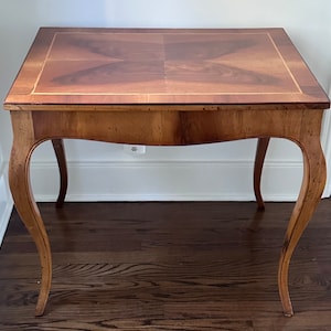Vintage Italian Olive Wood Occasional Table