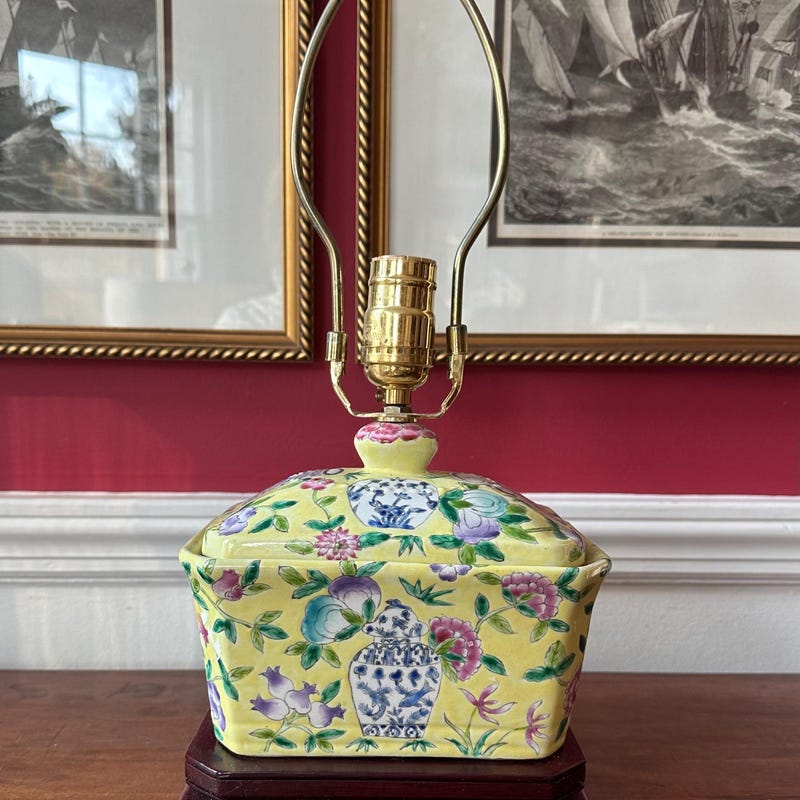 Chinoiserie Lamp - Etsy