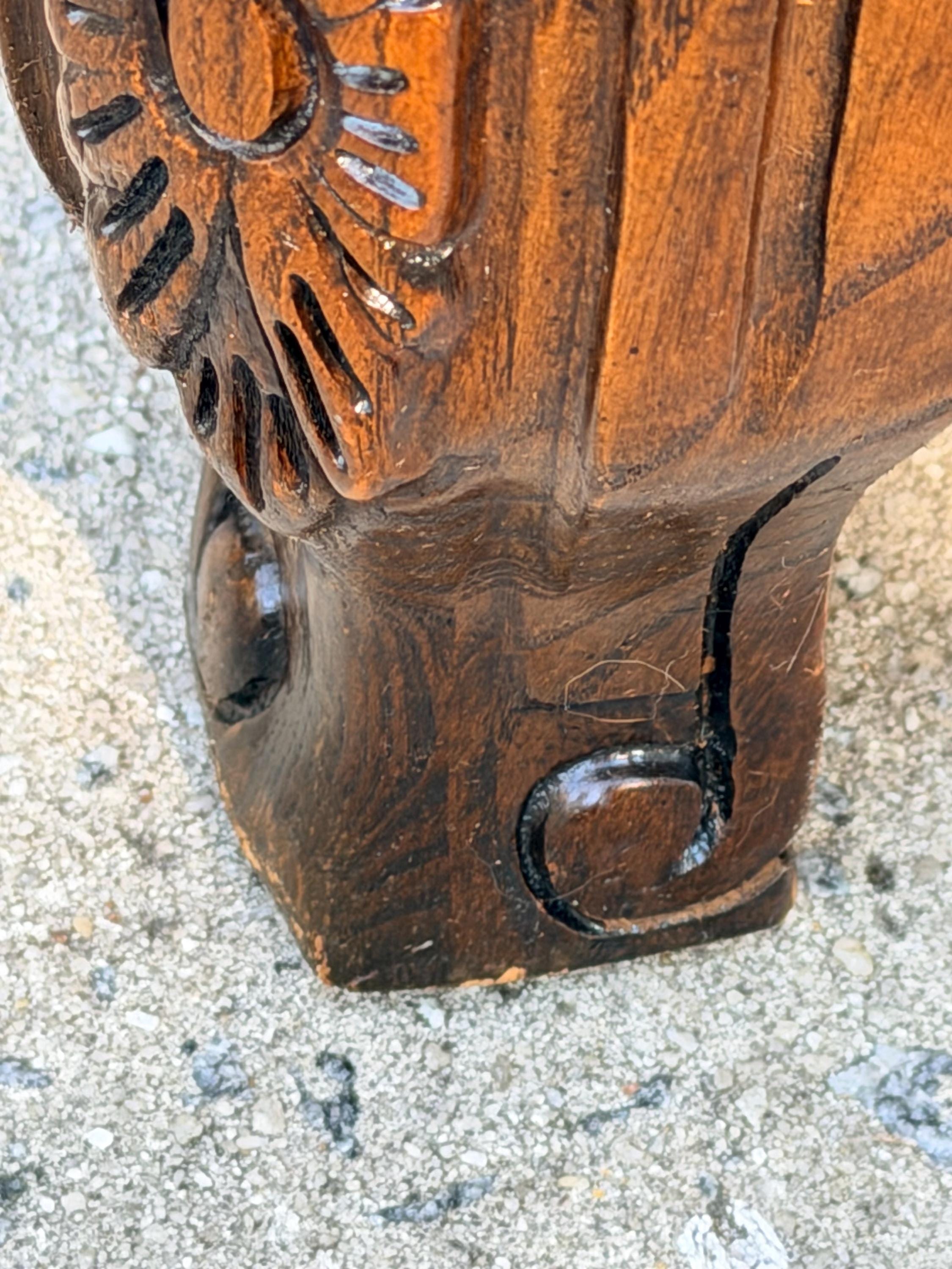 Baker Furniture French Country Provincial Style Carved Oak Wood ...