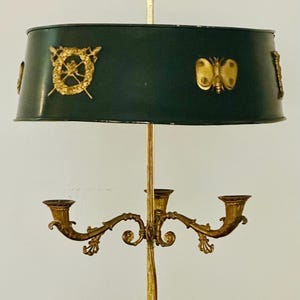 French Bouillotte Empire-Style Lamp - 19th C.