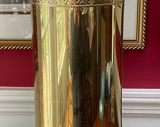 Vintage Tall Brass Umbrella Stand Made in England by Lombard Etsy