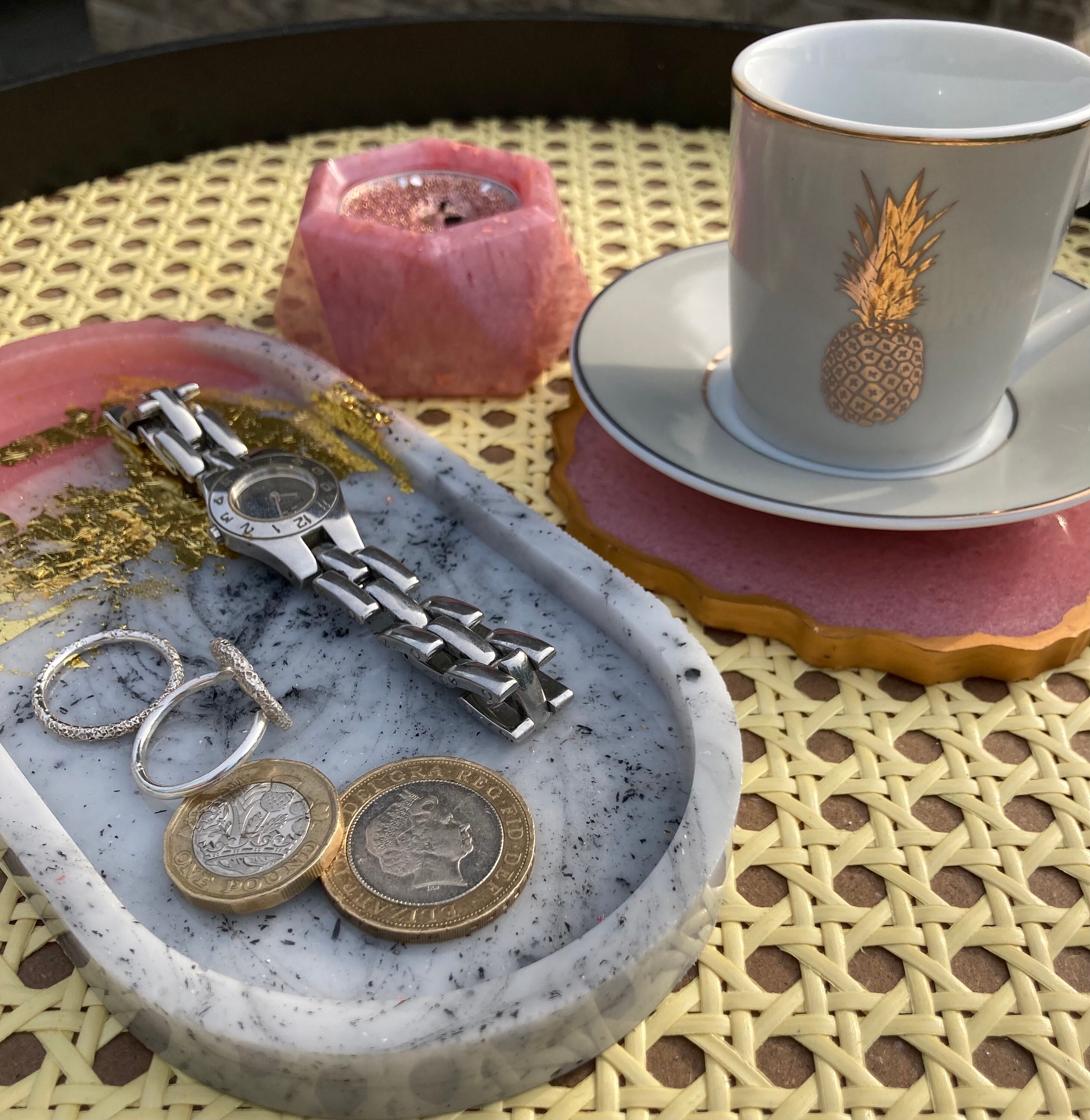 Handmade Epoxy Resin Trinket Tray Etsy